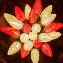 Minetom C9 Christmas Lights Outdoor, 150FT 75 LED Red and Warm White String Lights, Waterproof Connectable UL Certified C9 Lights for Xmas Tree Patio Roofline Garden Yard Indoor Outdoor Decor