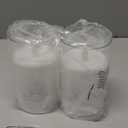 Amagic 3"5" White Flameless Candles with Remote and Timer, Realistic Flickering Battery Operated Acrylic Led Fake Candles for Home Wedding Party Fall Christmas Decor, Set of 2