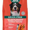 Jinx Premium Grain-Free Dry Dog Food, for All Lifestages - Real Salmon, Sweet Potato & Carrot Kibble with Superfoods for Immune Support & Probiotics for Digestive Support - No Fillers - 30lb (30 Pound (Pack of 1)) BB 15 Oct 2026