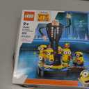 LEGO Despicable Me 4 Brick-Built Gru and Minions Figure, Buildable Minions Toy for Kids, Dancing Despicable Me Toy Figures Playset, Play-and-Display Birthday Gift for Boys and Girls, 75582