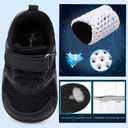 L-RUN Toddler Shoes Barefoot Boys Girls Summer Walking Sneakers Lightweight School Dress Shoes Outdoor Footwear (12.5-13 Little Kid)