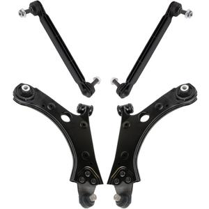 TRQ Front Suspension Kit Control Arm with Ball Joint Sway Bar Stabilizer Link Compatible with 2016-2019 Fiat 500X 2017-2021 Jeep Compass 2015-2021 Renegade