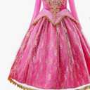 JerrisApparel Girls Pink Princess Costume Halloween Cosplay Party Dress up Size 110