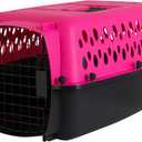 Petmate Pet Porter Fashion Dog Kennel 23", Hot Pink, for Pets up to 15lbs, Made in USA