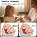 4 in 1 Electric Nail Clipper, Automatic Nail Clipper with 2 Polisher & UV Light, Rechargeable Nail Trimmer with LED Light & Nail Scraps Storage, Ideal Electric Nail Clippers for Seniors, Adult