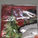 Christmas Round Tablecloth Snowman Trees Snowflakes Red Table Cloth 60 inch Spill Proof Cover for Kitchen Party Picnic Dinner Tabletop Decor