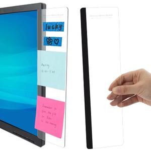 MDOZQ Office Desk Accessories 2pcs Computer Monitor Memo Board Message Board Supplies for Women Men Sticky Note Holder Home Desktop Decor