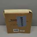 Drum Lampshades Set of 2, Medium Fabric Lamp shades for Table Lamps, Floor Lamps, Beige Linen Lamp shades 11.6" Top x 12.6" Bottom x 9.8" High Spider Fitter, Replacement Lampshades, Assembly Required (Beige with Black Rim)