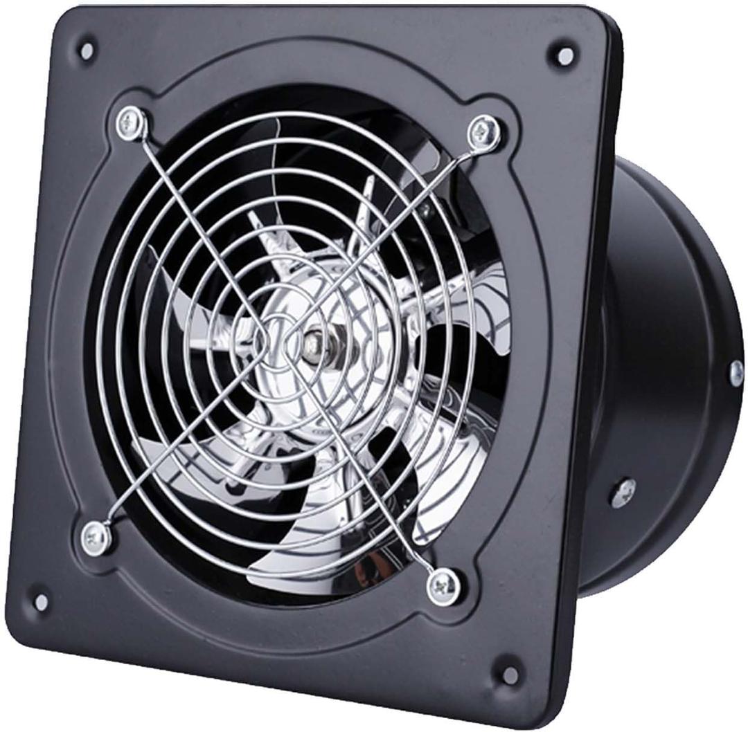 Exhaust Fan,12 Inch Wall Mounted Vent Fans,110V 2700m/h 2800r/min High Speed and Energy Saving Ventilation Fan for Kitchen,Bathroom,Home,Warehouse,Office Commercial and Window Ventilation (Black)