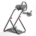 RACGTING Racing Wheel Stand for Logitech G29 - Foldable Racing Simulator Cockpit, Adjustable Sim Racing Stand for Logitech G920/G923/G27/G25, Thrustmaster T248X/T248/T300RS/T150/458, Black