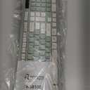 Wireless Keyboard and Mouse Combo, Full-Sized Wireless Keyboard and Adjustable DPI Mouse, 2.4GHz USB Receiver, Silent Keyboard and Mouse for PC, Windows, MAC, Desktop, Laptop (Avocado Green)