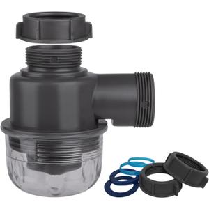 1-1/2"1-1/2" Clear Removable Bottle Trap, P-Trap Replacement, Easy Cleaning, for Kitchen, Bathroom & Garbage Disposal Sink Drain (Grey-Male)