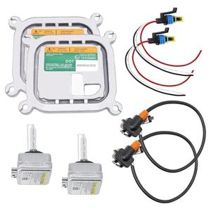 LoloWheat 2PCS Xenon HID Headlight Ballast Control Unit with Igniter D3S Bulb Fit for Ford Mustang Edge Escape Explorer F150 Flex Taurus 2010-2019 with D3S Bulb Replace # 8A5Z-13C170-A DL3Z-13C170-A