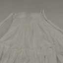 Women's Sleeveless Spaghetti Strap Tie Boho Corset Backless Mini Party Bridesmaid Dresses (Medium, White)