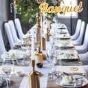 200 Pack Monogrammed Disposable Napkins Gold Foil Letter B Guest Napkins Initial Disposable Hand Paper Towels for Wedding Engagement Baby Shower Party Home Kitchen Bathroom Dinner Decorative Towels