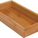 Lipper International 8185S Bamboo Wood Stacking Drawer Organizer Box, 6" x 12"