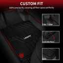 LASFIT Floor Mats for Nissan Altima 2026 2025 2024 2023 2022 2021 2020 2019, Custom Fit All Weather Durable TPE Floor Liners for 2019-2026 Altima S/SL/SR/SV/Platinum 1st & 2nd Row Car Mats,Black