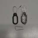 2 Pack Compatible with Samsung Galaxy Smart Tag 2 Case TUDIOW Secure Holder with Wire Cable Lock for Smart Tag 2 Anti-Lost Protective Cover for Samsung Galaxy SmartTag 2 (Black+Black)