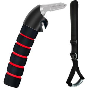 KOUNATSURI Car Handle Assist for Elderly Car Door Handle Multifunction Handle Car Door Latch Handle for Seniors and Handicapped(Red)