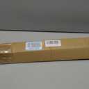 Amazon Basics No Drill Adjustable Sturdy Spring Tension Curtain Rod, 54-90", Black, Classic Finial