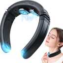 Neck Massager with Heat, Electric Neck Massager, Neck Massager for Pain Relief Deep Tissue, 9 Modes 50 Intensities, EMS Neck Massager for Home Office Car TravelBlack FSA HSA Approved Products Only