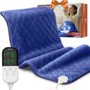 Heating Pad for Back Pain & Period Cramps - King Size 35" x 20" Electric Heating Pad, Adjustable Temperature Settings with Timer and Auto Shut-Off, Machine Washable, Soft Velvet, Gifts for Women & Men