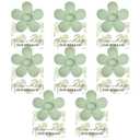 DEEKA Floral Hair Clip - 8 Pack Bridesmaid Proposal Gifts with Floral Card Hair Clips, Sage Green, for Bridesmaids Bachelorette Party Favors