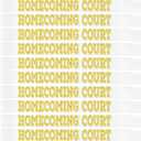 10 Pcs Homecoming Court Sashes with Gold Glitter, White Homecoming Court Sash for Homecoming King and Queen Sashes Cosplay Pageants Homecoming Party Dance Graduation Party Favors