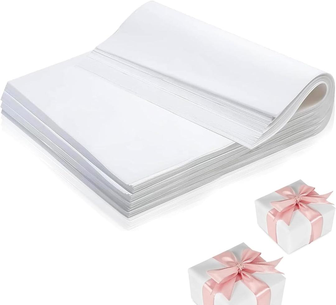 18x 24Kraft Paper Sheets Bulk White Paper, Large Craft Paper for Arts, Drawing, DIY Projects, White Wrapping for Gift Shipping Packaging 200 Sheets