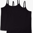Amazon Essentials Women's Tank Top Camisole Pack, L, Pack of 4
