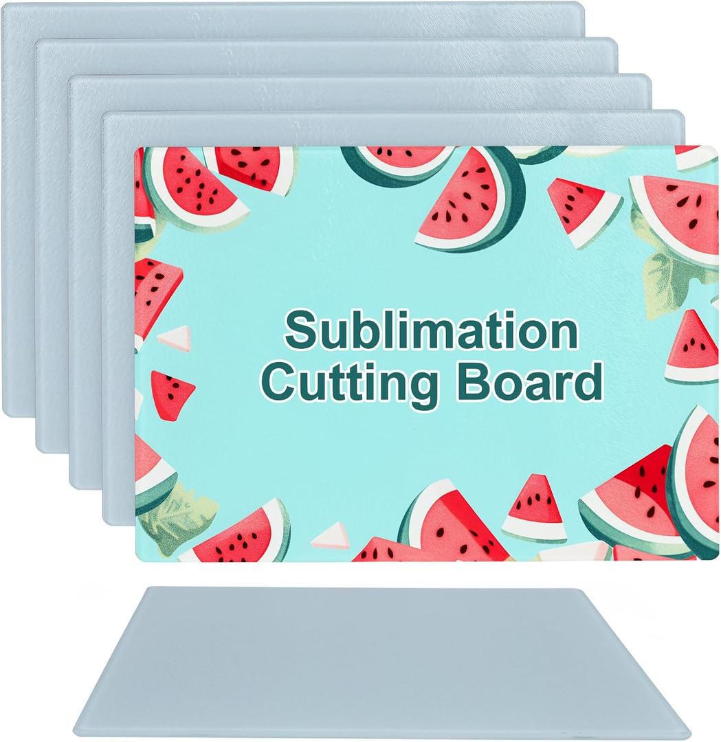 6PCS Sublimation cutting board blanks,Glass Cutting Board,Sublimation Cutting Boards,Sublimation Glass as Gifts to Give to Friends