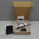 0.5W 0.1W Long Range FM Transmitter with LCD & 3.5mm Audio Cable - Ideal for Drive-in Church, School & Supermarket Events, Light Shows & Fireworks Display - Black