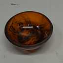 Elegant Handcrafted Resin Bowl Glossy Amber Finish Decorative & Functional Use | Resin Decorative Bowl Centerpiece Table Decorations, Fruit Basket for Coffee Table, Kitchen Decor (Tortoise)