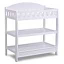 Delta Children Infant Changing Table with Pad, White, 33.25 x 19.75 x 39.25 inches