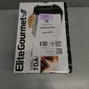 Elite Gourmet ECT1027B Cool Touch Toaster with 6 Temperature Settings & Extra Wide 1.25" Slots for Bagels, Waffles, Specialty Breads, Puff Pastry, Snacks, ETL Certified, 2 Slices, Black