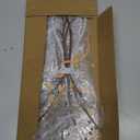 Pigort 3 Pieces Metal Flowers Wall Art- Rustic Farmhouse Decor Minimalist Decor for Living Room Bathroom Bedroom Dining Room, Housewarming Gifts Christmas Decoration(Beige, Vase-C)