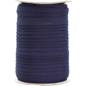 Mandala Crafts 55 Yards 1/2 Inch Navy Blue Double Fold Bias Tape for Sewing - Bias Binding Tape for Quilting Binding, Hemming, Seam, and Fabric Piping