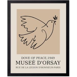 Poster Master Vintage Poster - Dove Print - Bird Art - Line Drawing - Sketch Art - Gift for Boys, Girls & Animal Lover - Minimal Decor for Kid's Room or Nursery - 8x10 UNFRAMED Wall Art (Pigeon)