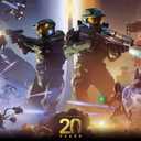 Halo - 20 Years Wall Poster, 34L" x 22.4W", Premium Unframed Version