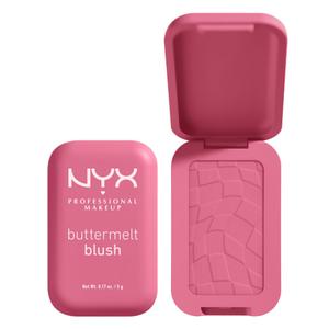 NYX PROFESSIONAL MAKEUP Buttermelt Powder Blush, Fade and Transfer-Resistant Blush, Up to 12HR Make Up Wear, Vegan Formula - For The Butta (0.17 Ounce (Pack of 1))