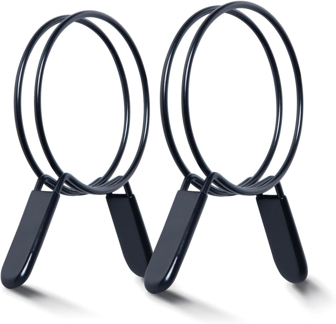 POWERTEC 4 Inch Double Loop Hose Clamps for Dust Collection Hose and Dryer Vent Hose, Quick Release Spring Clamps for Dust Collector and Dust Collection Fittings, 2 pack (70195)