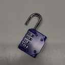 Puroma 1 Pack Combination Lock for Locker 4 Digit Outdoor Waterproof Padlock for School, Gym, Sports, Fence, Toolbox, Gate, Case, Outdoor, Hasp Storage, Cabinets (Blue)