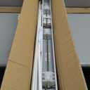 Lotus & Windoware Cordless, 2 Inch Faux Wood Blind, 34" Wide x 36" Long, Window Blinds, Blinds & Shades, Blinds for Indoor Windows, Embossed, Bright White