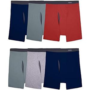 Fruit of the Loom Men's Coolzone Boxer Briefs, Moisture Wicking & Breathable, Assorted Color Multipacksg 3XL