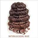 Toyotress Ocean Wave Crochet Hair - 14 Inch 8 Packs Ombre Brown Crochet Braids Deep Twist Synthetic Braiding Hair Extensions (14 Inch, T30-8P)