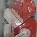 20 Pack Christmas Mini Stockings Sock Decoration Snowflake Snowman Xmas Tree Tableware Holders, Red Felt Knife Spoon Fork Bag Candy Pouch Bag Plush Cuff Socking for Thanksgiving New Year Party