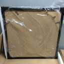 Hongkee 20x20 Frame Set of 4, 20 x 20 Black Wood Style(Mat 16x16), 20X20 in