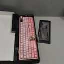 AULA F108 PRO - Wireless Mechanical Keyboard with Screen & Knob,Full Size Keyboard with 8000mAh Battery,Pre-lubed Switches,Side Printed PBT Keycaps,RGB Backlit Hot Swappable Custom Pink Keyboards
