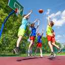 Heavy Duty Basketball Net Replacement All Weather Basketball Net Fits Standard Indoor or Outdoor, 12 Loop (White)