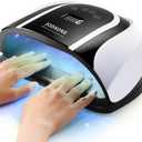 JODSONE 120W U V LED Nail Lamp for Two Hand, Led Light for Gel with 54 Pcs Light Bead, Quick Curing Gel Polish, Nail Dryer Suitable Salon and Home Use, Black